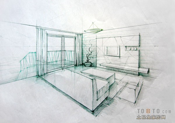 彩鉛草圖--- &ndash; 設計本裝修效果圖